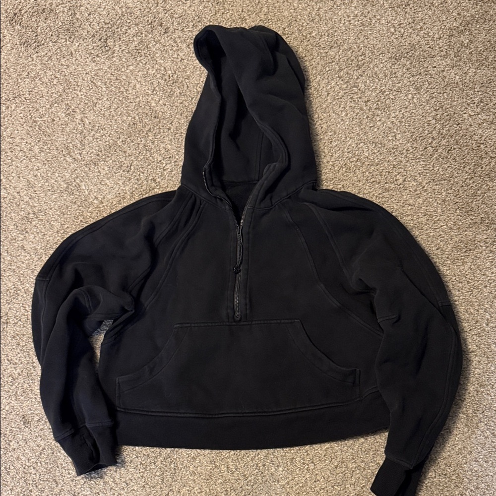 lululemon athletica Black Hooded Sweater